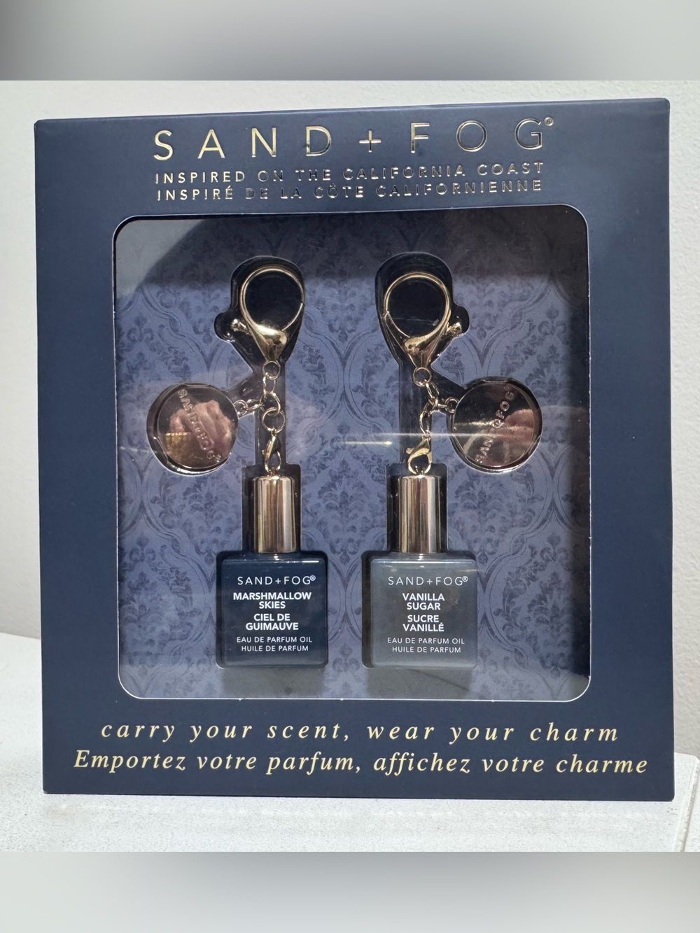 NWT Sand + Fog Dual Oil Bag Charm Set - Marshmallow Skies Vanilla Sugar